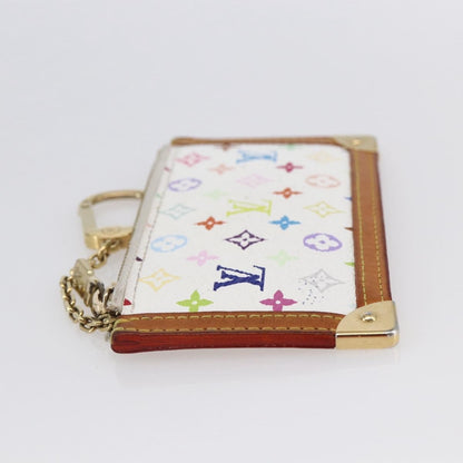 Louis Vuitton Pochette Clés Monogram Canvas, WHITE, CANVAS, Wallets