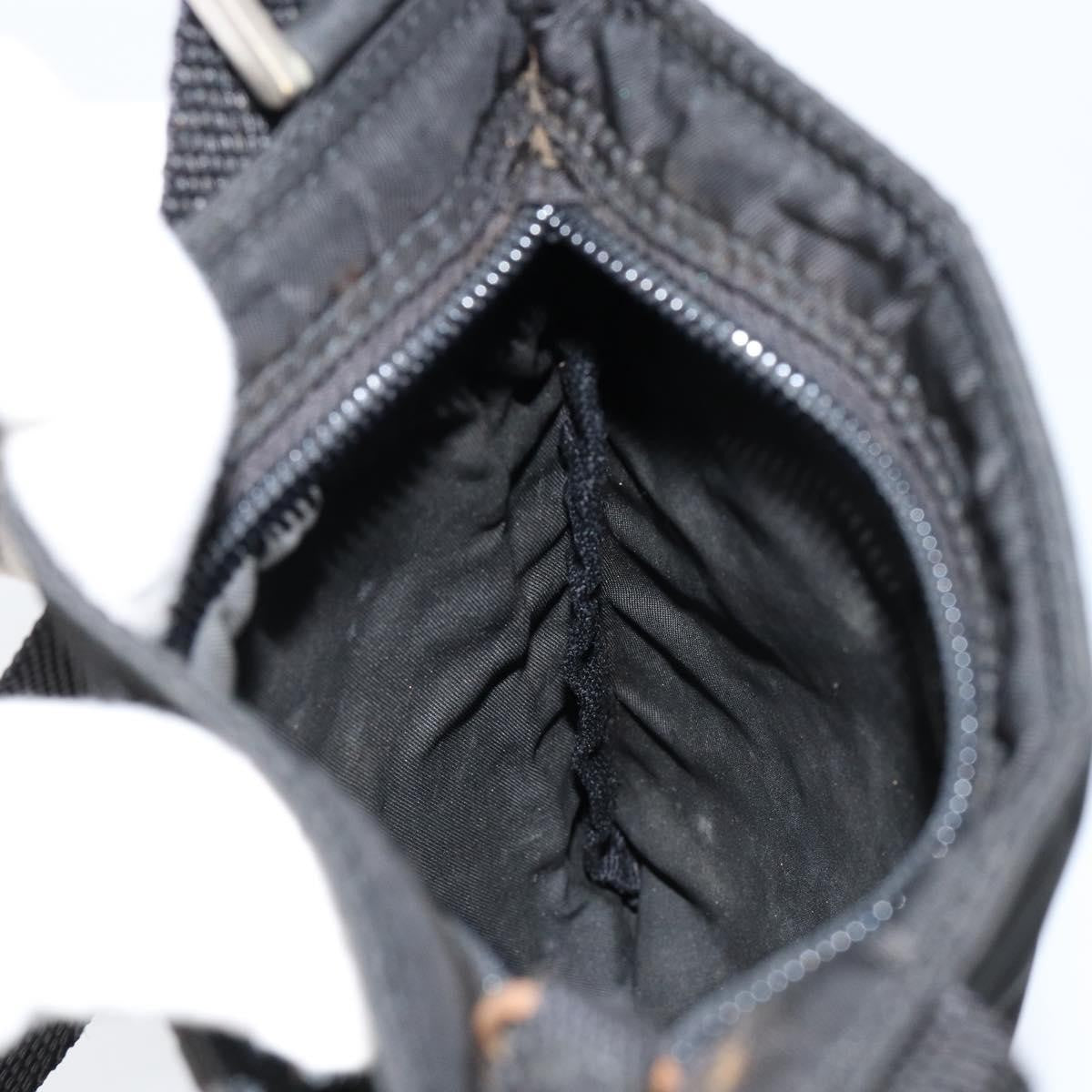 Prada Flat Messenger Bag Tessuto, BLACK, NYLON, Shoulder bag