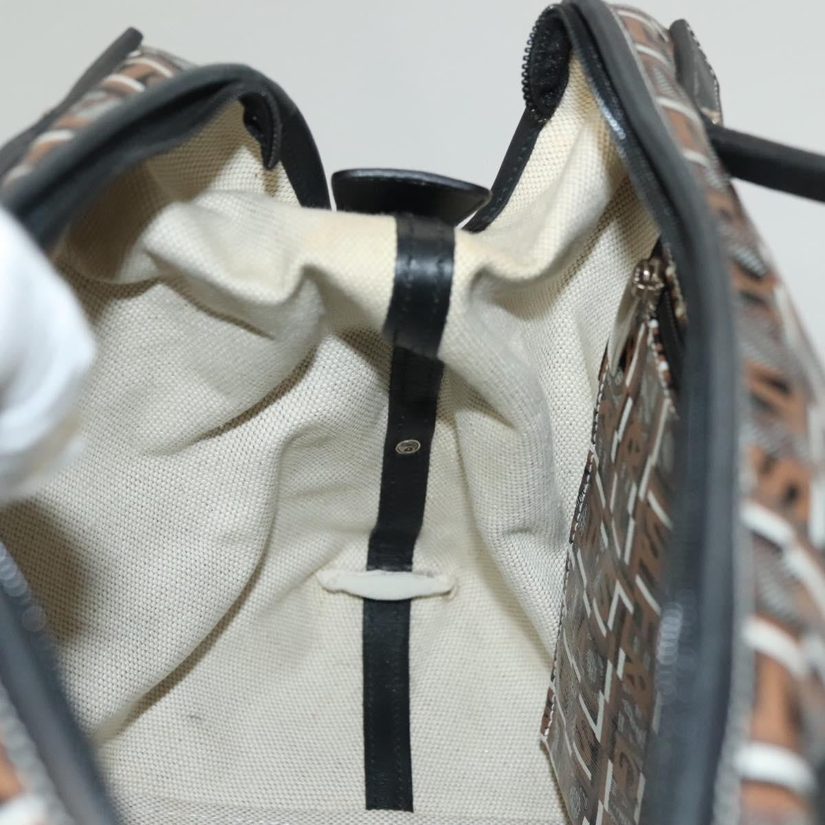 Salvatore Ferragamo Vintage Handbag Canvas, BROWN, CANVAS, Handbag