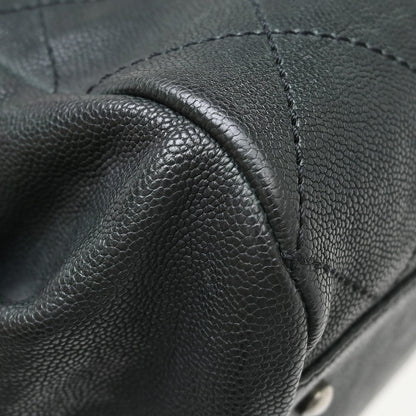 Chanel Outdoor Ligne Doctor Bag Quilted Caviar, Black, Leather, Handbag