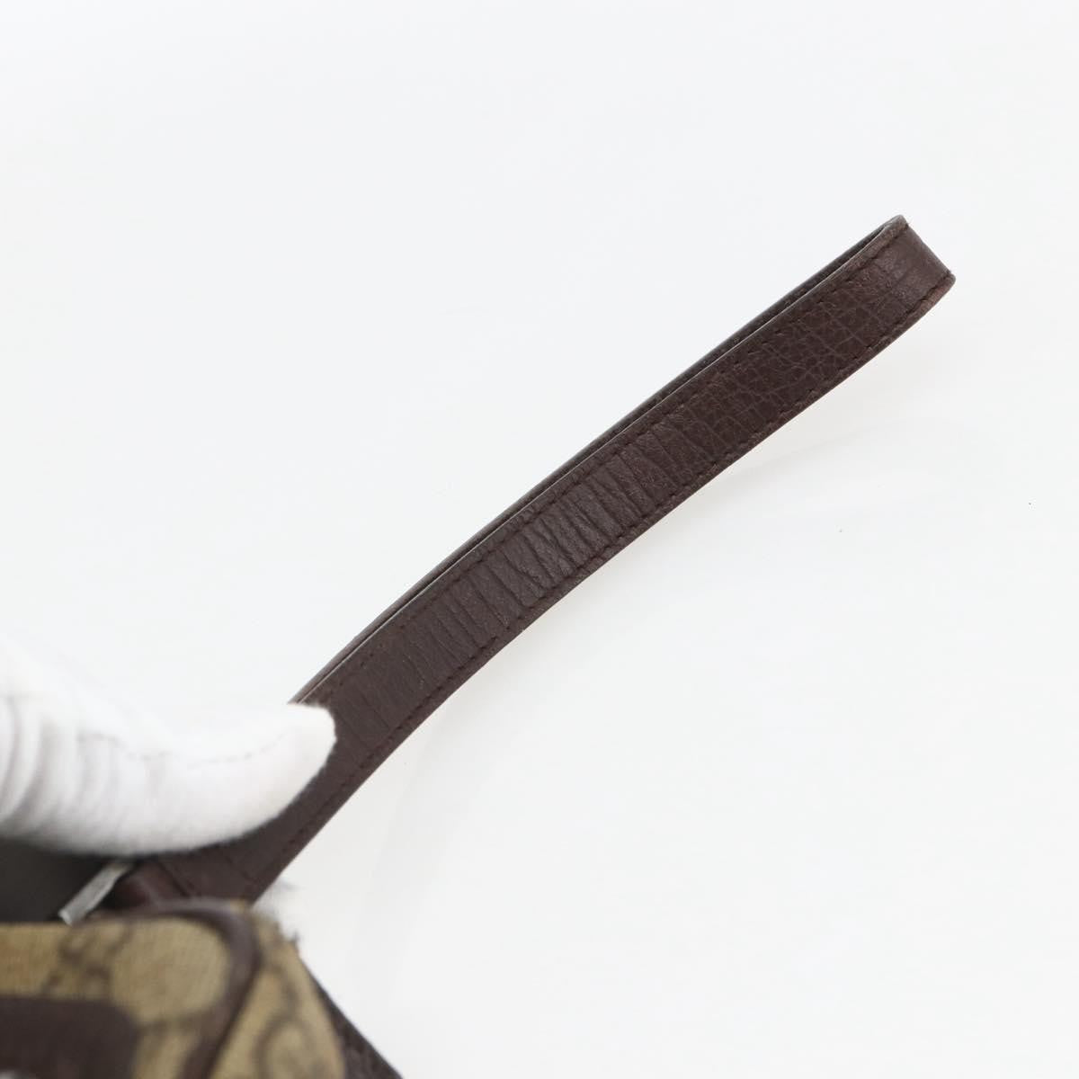 Gucci Wristlet Clutch GG Coated Canvas, BEIGE, CANVAS, Clutche & pouche