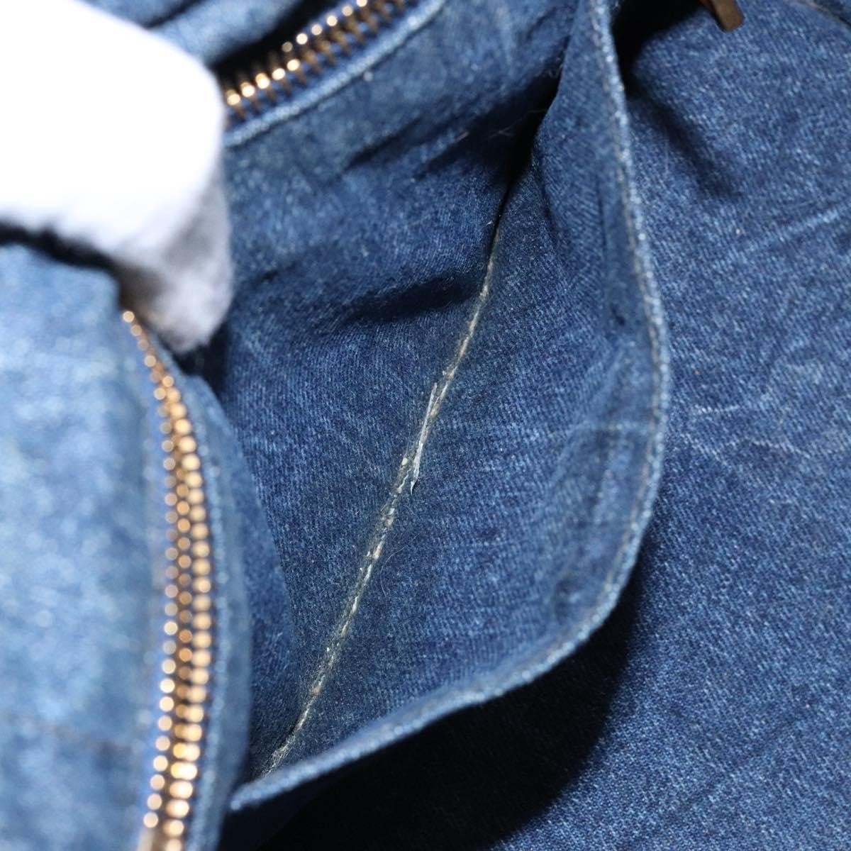 Prada Canapa Convertible Tote Denim, BLUE, DENIM_JEANS, Tote bag