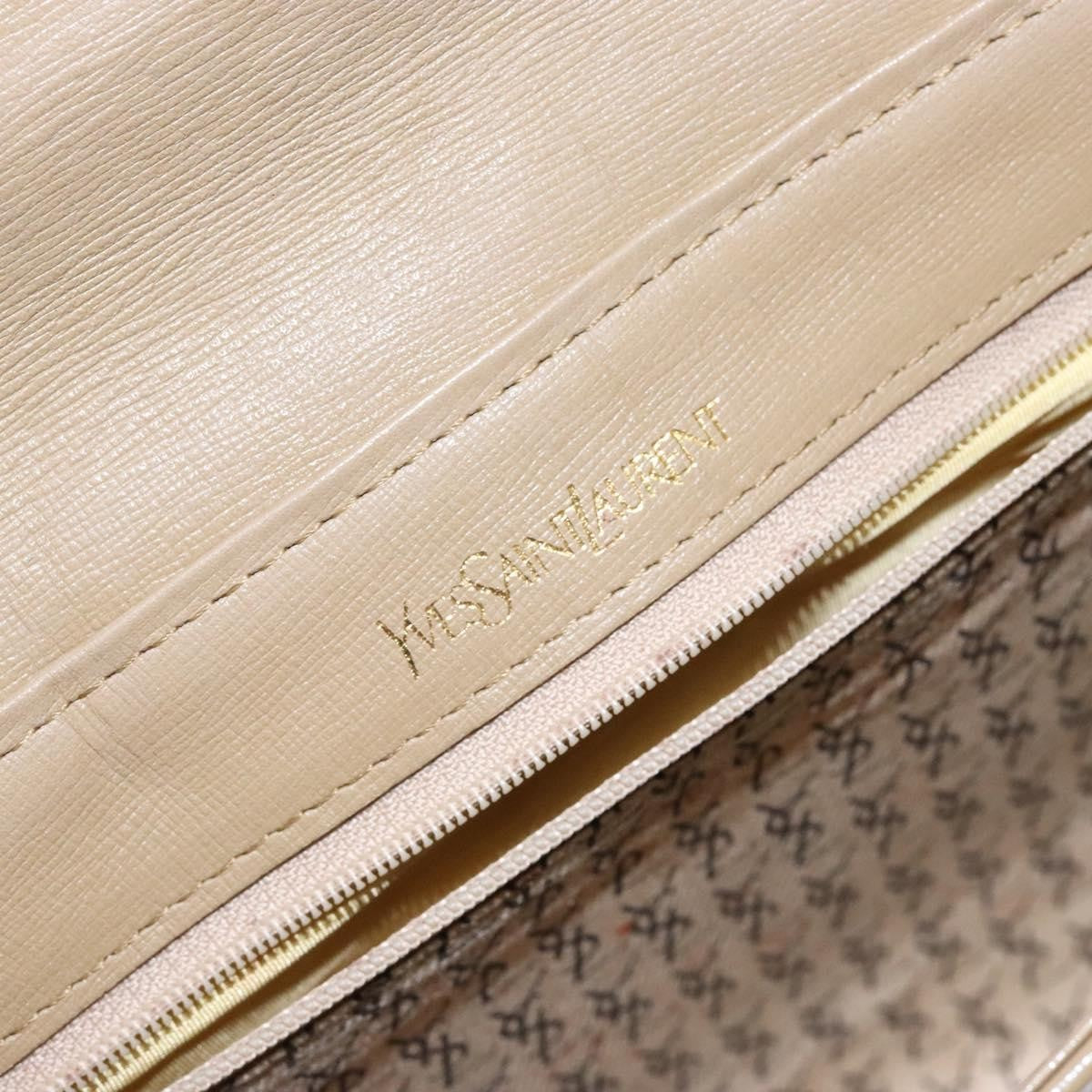 Saint Laurent Vintage Clutch PVC, BEIGE, PVC, Clutche & pouche