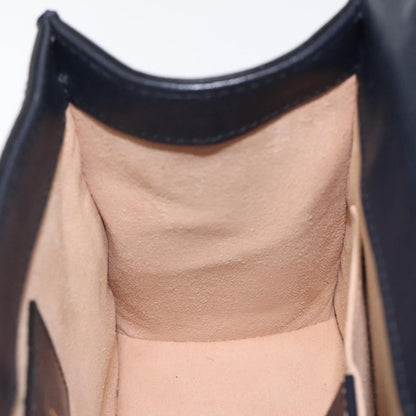 Gucci Sylvie Top Handle Bag Printed Leather, NAVY, LEATHER, Handbag