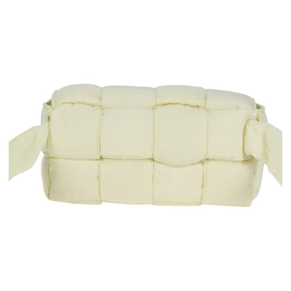 Bottega Veneta Padded Tech Cassette Crossbody Bag Intrecciato Nylon, WHITE, SYNTHETIC, Crossbody bag