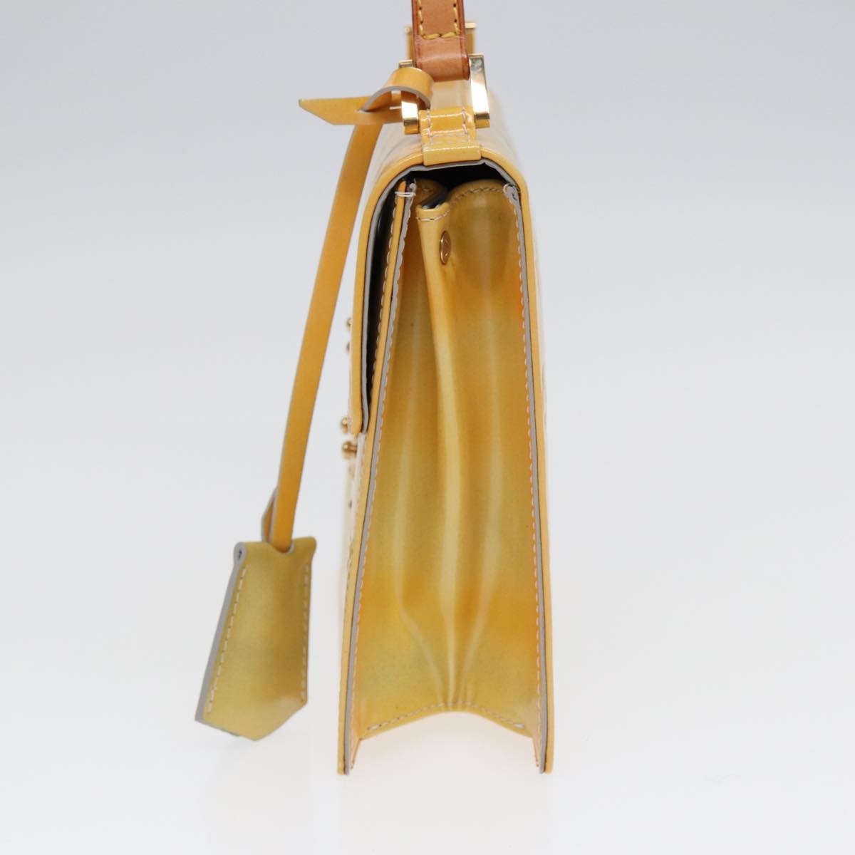 Louis Vuitton Spring Street Handbag Monogram Vernis, BEIGE, PATENT_LEATHER, Handbag