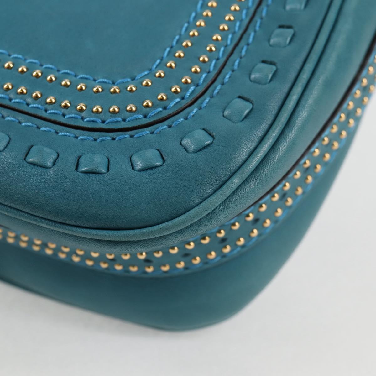 Gucci Snaffle Bit Crossbody Bag Leather, BLUE, LEATHER, Crossbody bag