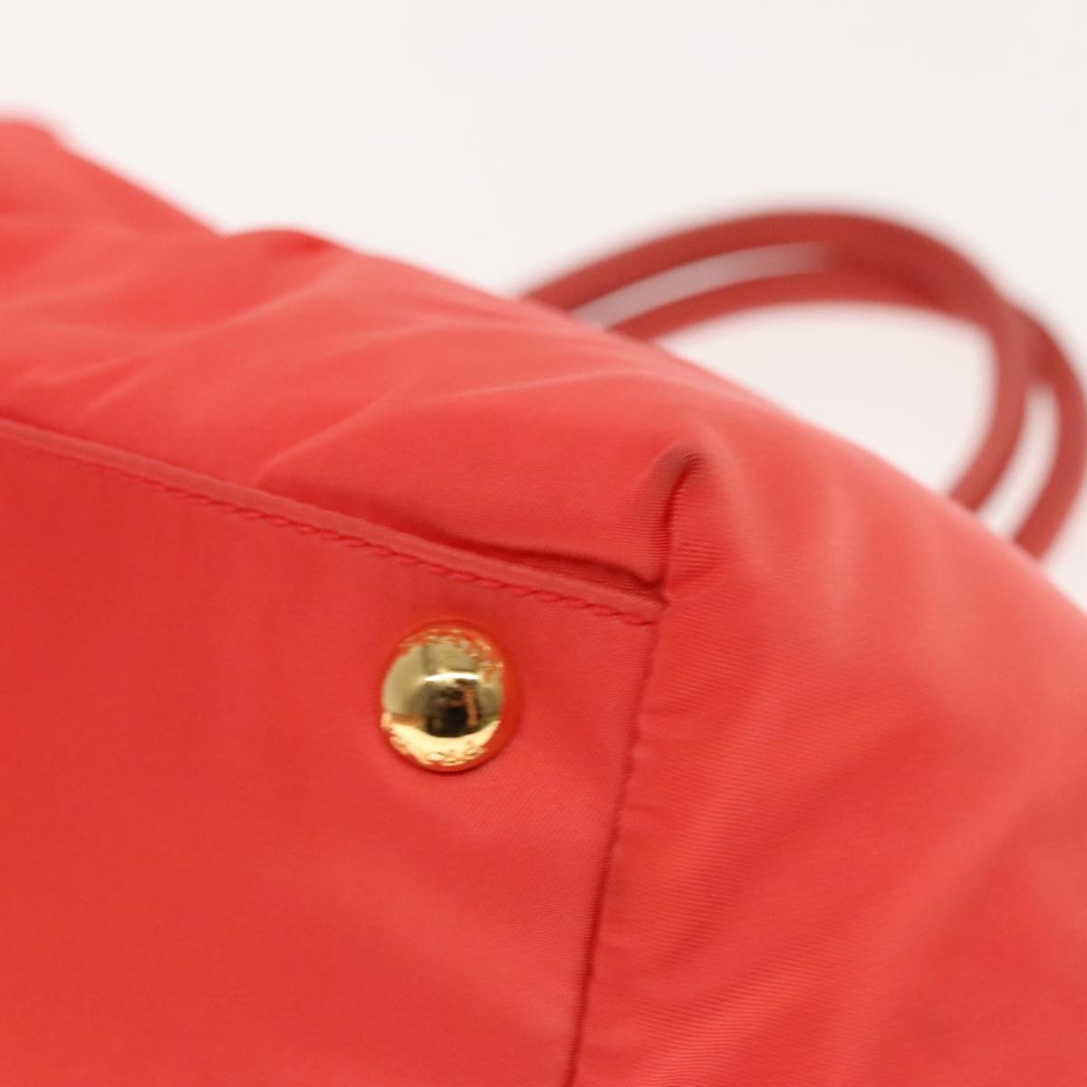 Prada Bow Tote Tessuto, ORANGE, NYLON, Handbag
