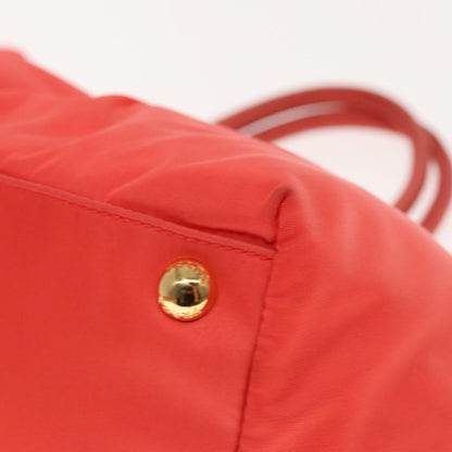 Prada Bow Tote Tessuto, ORANGE, NYLON, Handbag