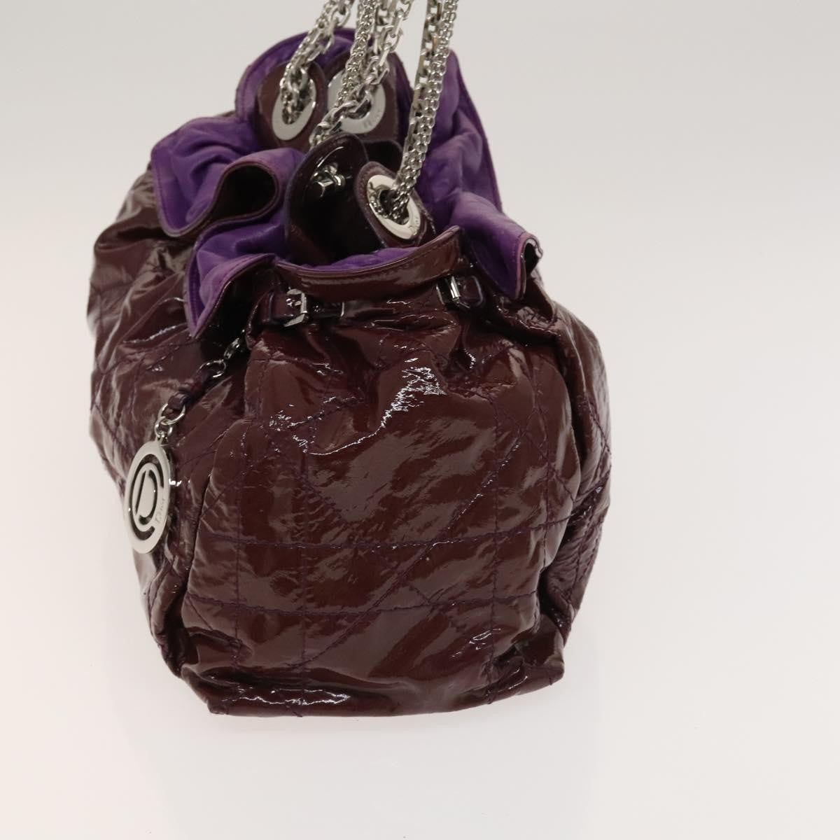 Christian Dior Le Trente Bag Cannage Quilt Patent, PURPLE, PATENT_LEATHER, Shoulder bag
