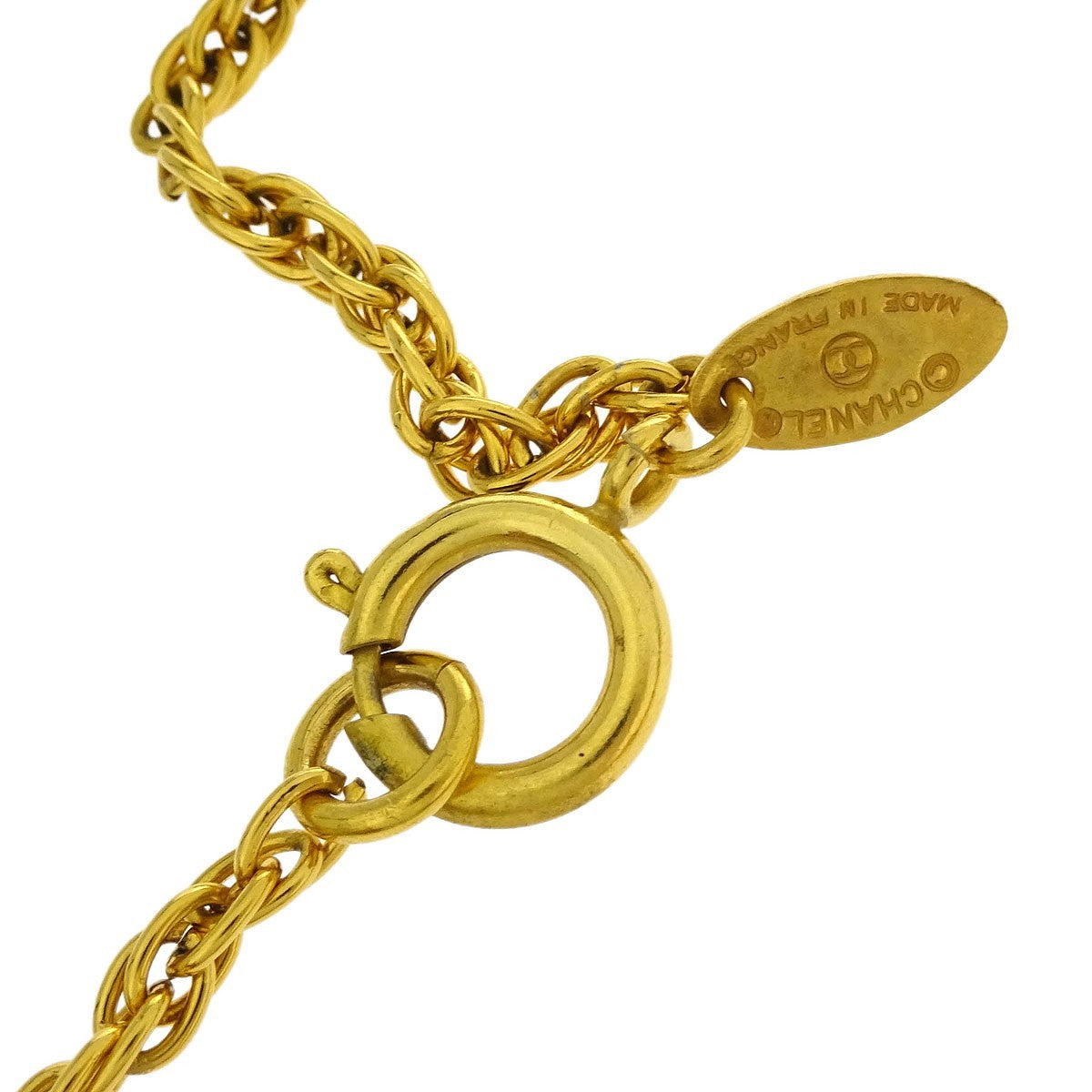Chanel CC Pendant Necklace Metal, GOLD, GOLD_PLATED, Necklace