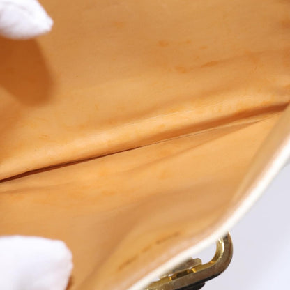 Celine Macadam Shoulder Bag PVC Leather, WHITE, CANVAS, Shoulder bag