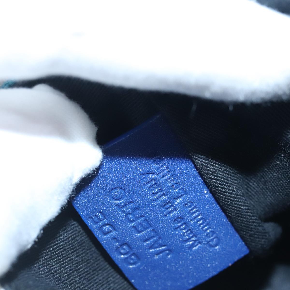 Bally Vintage Waist bag Leather and canvas, BLUE, CANVAS, Clutche & pouche