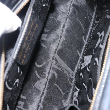 Salvatore Ferragamo Gancini Tote Patent leather, BLACK, PATENT_LEATHER, Tote bag