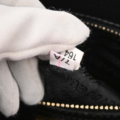 Prada Galleria Double Zip Tote Saffiano Leather, BLACK, LEATHER, Tote bag