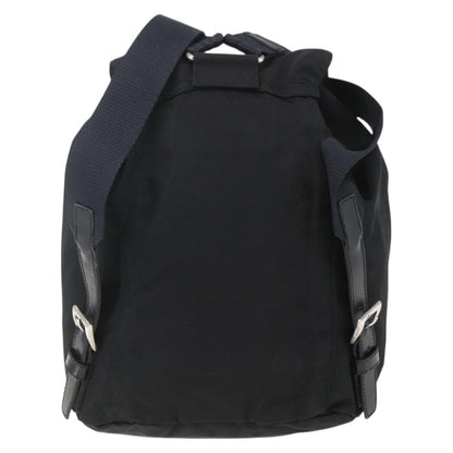 Prada Front Pocket Backpack Tessuto, BLACK, NYLON, Backpack
