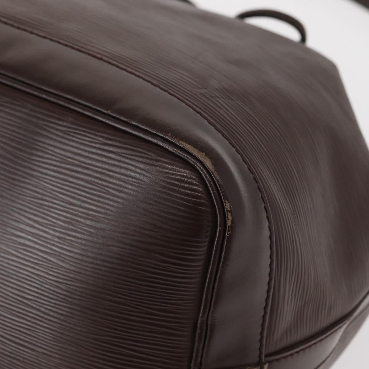 Louis Vuitton Petit Noe Handbag Epi Leather, BROWN, LEATHER, Shoulder bag