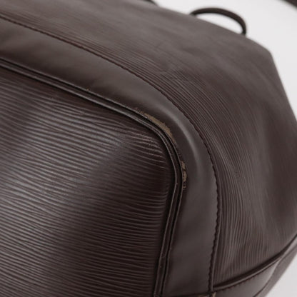 Louis Vuitton Petit Noe Handbag Epi Leather, BROWN, LEATHER, Shoulder bag