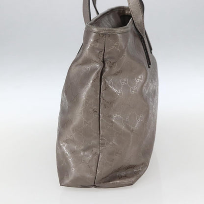 Gucci Plus Tote GG Imprime, SILVER, PVC, Tote bag