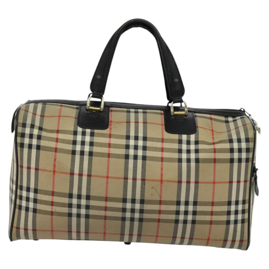 Burberry Nova check boston bag Canvas, BEIGE, CANVAS, Travel bag