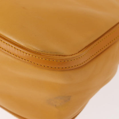 Loewe Anagram handbag Leather, YELLOW, LEATHER, Handbag