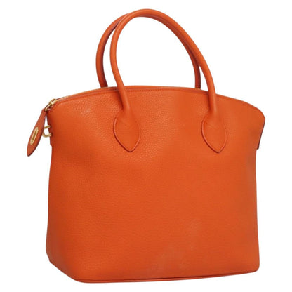 Louis Vuitton Suhali Lockit Handbag Leather, ORANGE, LEATHER, Handbag