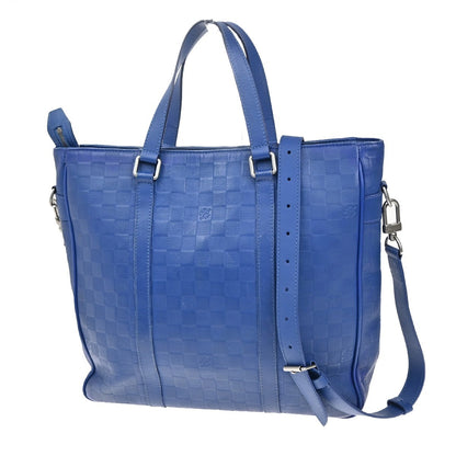 Louis Vuitton Tadao Handbag Damier Infini Leather, BLUE, LEATHER, Handbag