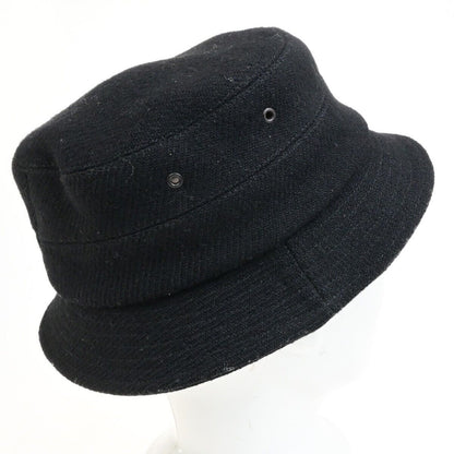 Burberry Nova Check Bucket Hat Wool Cotton, BLACK, WOOL, Head accessory