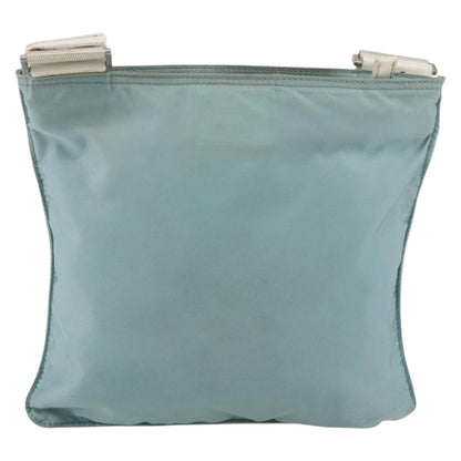 Prada Front Pocket Messenger Bag Tessuto, BLUE, NYLON, Shoulder bag