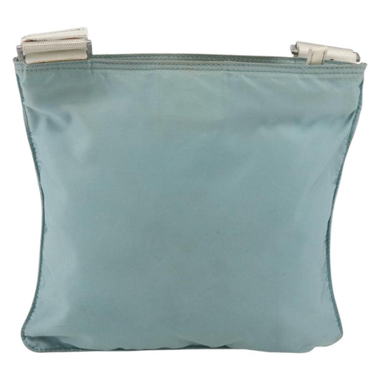 Prada Front Pocket Messenger Bag Tessuto, BLUE, NYLON, Shoulder bag