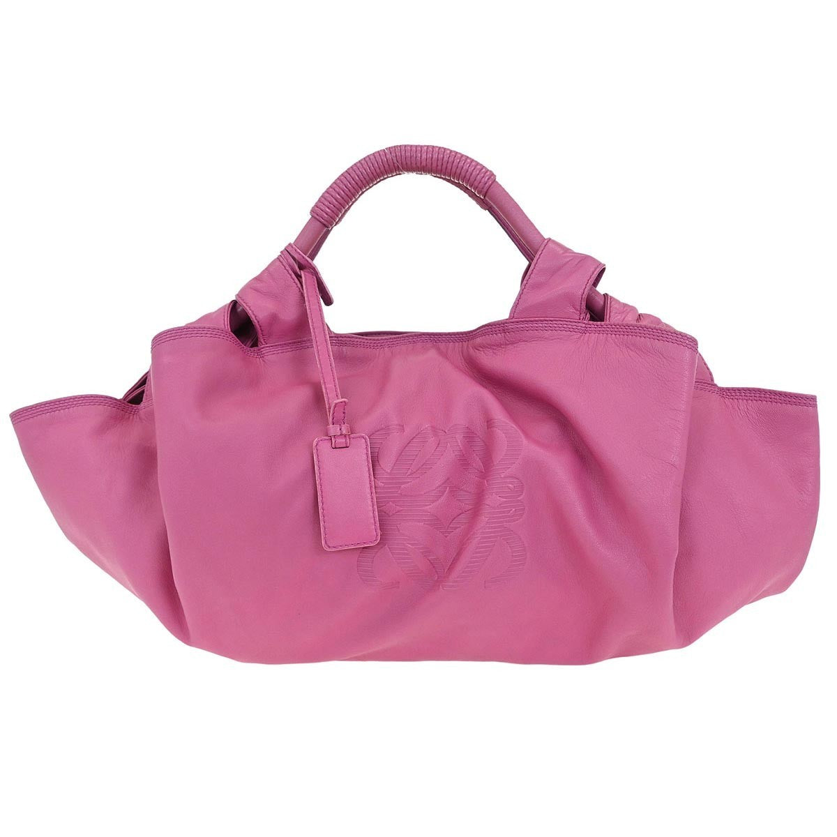 Loewe Anagram Logo Nappa Aire Hand Bag Leather, PINK, LEATHER, Tote bag