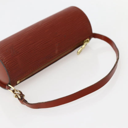 Louis Vuitton Soufflot Pochette Epi Leather, BROWN, LEATHER, Clutche & pouche