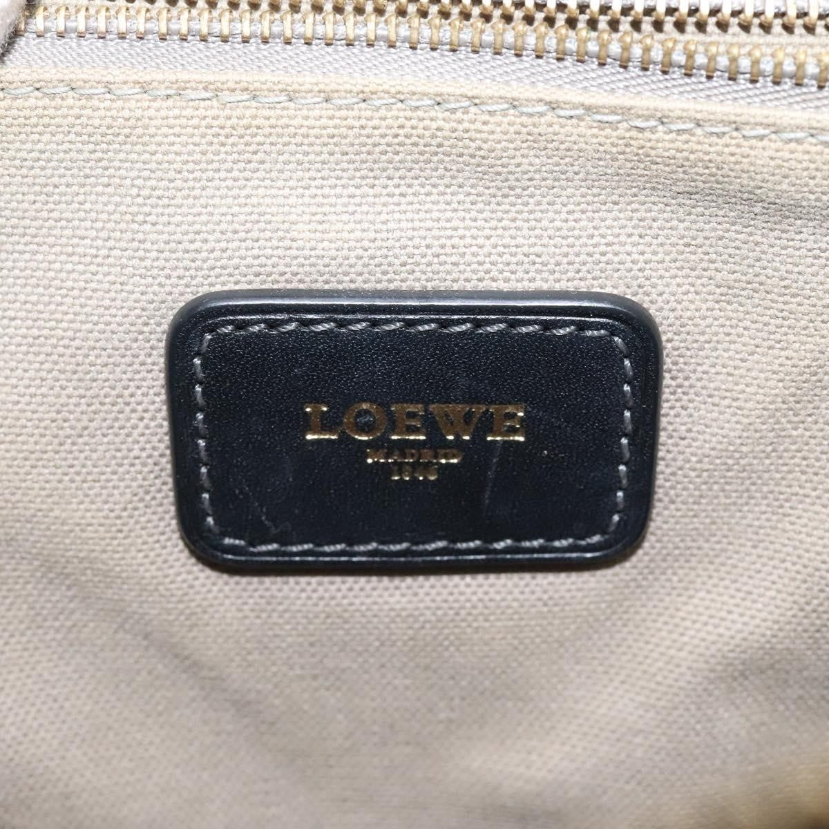 Loewe Anagram handbag PVC Leather, BLACK, PVC, Handbag
