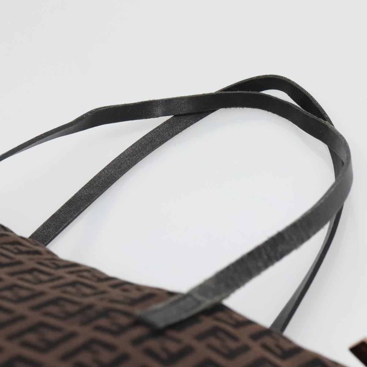 Fendi Roll Tote Zucca Canvas, BROWN, CANVAS, Tote bag