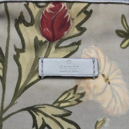 Gucci Convertible Zip Tote Flora Canvas, BLUE, CANVAS, Tote bag
