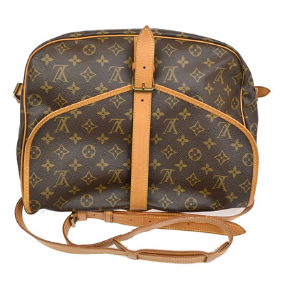 Louis Vuitton Saumur Handbag Monogram Canvas, BROWN, CANVAS, Shoulder bag