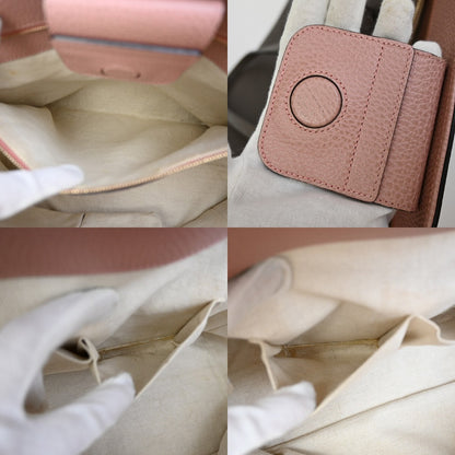 Gucci Swing Tote Leather, GRAY, LEATHER, Shoulder bag