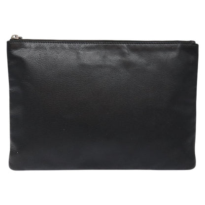 Balenciaga Everyday Logo Pouch Printed Leather, BLACK, LEATHER, Clutche & pouche