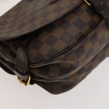 Louis Vuitton Saumur Handbag Damier, BROWN, CANVAS, Handbag