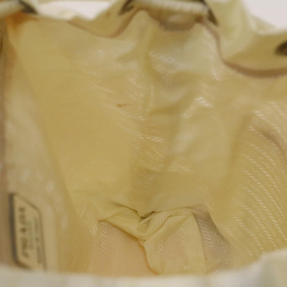 Prada Double Front Pocket Backpack Tessuto, WHITE, NYLON, Backpack