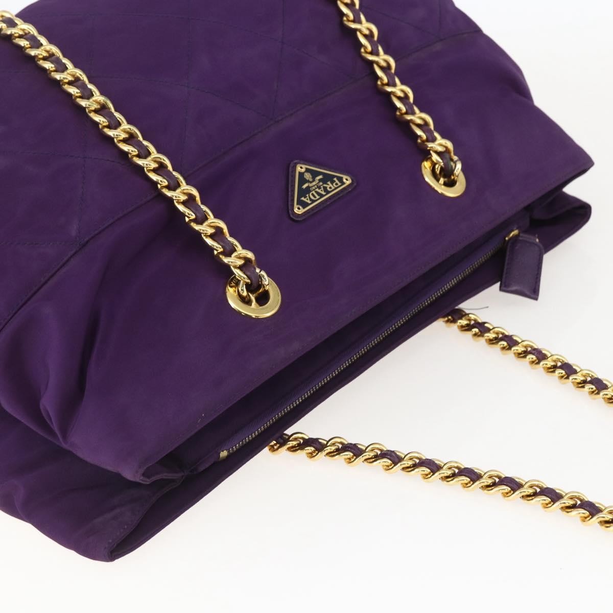 Prada Vintage Shoulder Bag Tessuto, PURPLE, NYLON, Shoulder bag