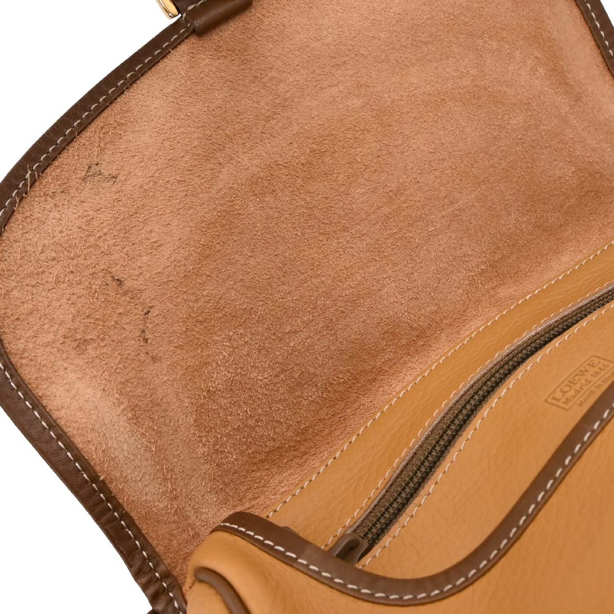 Loewe Anagram Shoulder Bag Leather, BROWN, LEATHER, Shoulder bag