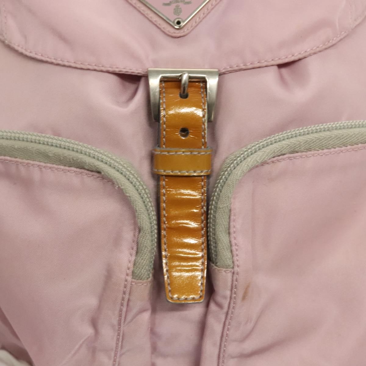 Prada Double Front Pocket Backpack Tessuto, PINK, NYLON, Backpack