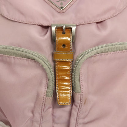 Prada Double Front Pocket Backpack Tessuto, PINK, NYLON, Backpack