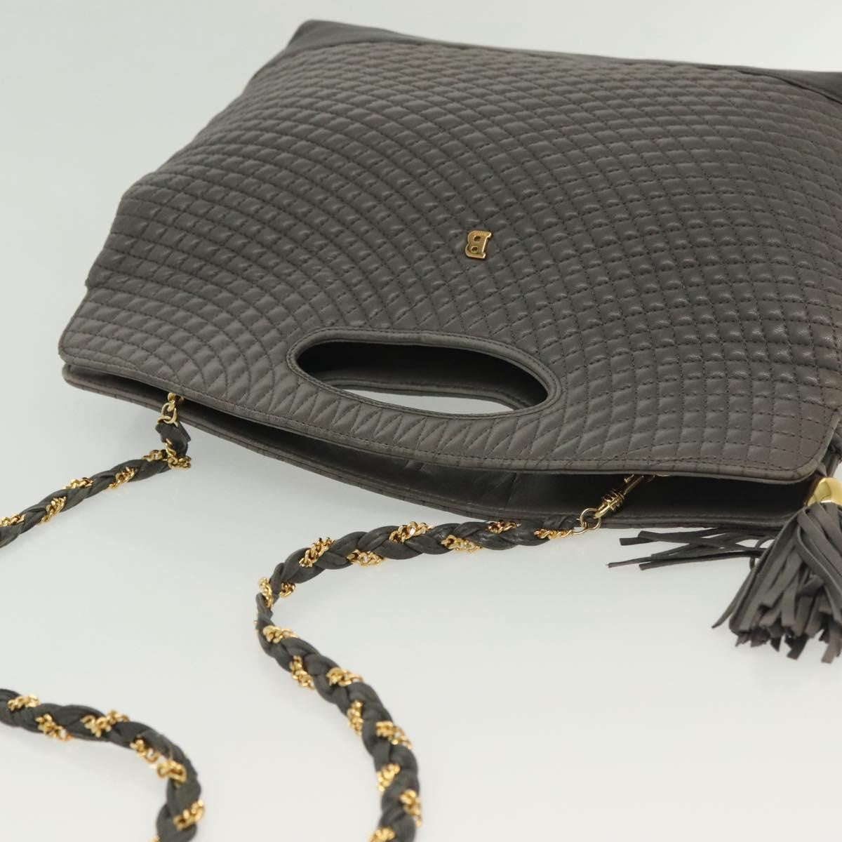 Bally Handbag Leather, GRAY, LEATHER, Handbag