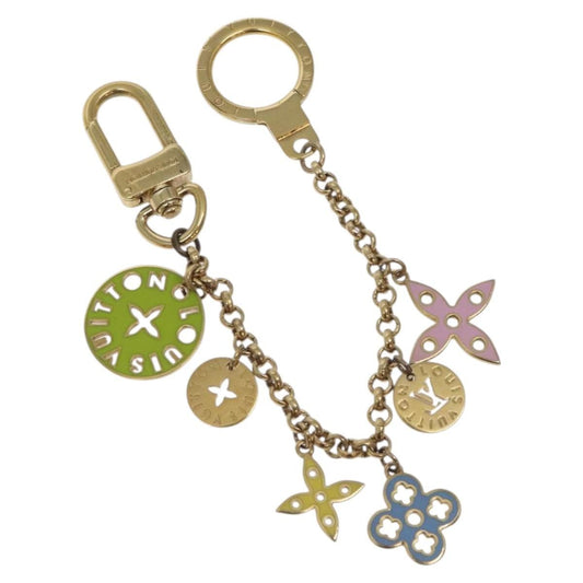 Louis Vuitton Porto Cles Looping Bag Charm and Key Holder Metal and Enamel, GOLD, METAL, Charms and Keychains