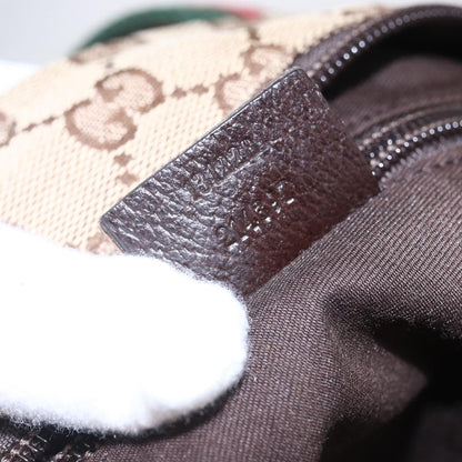 Gucci Web Zip Tote GG Canvas, BEIGE, CANVAS, Handbag