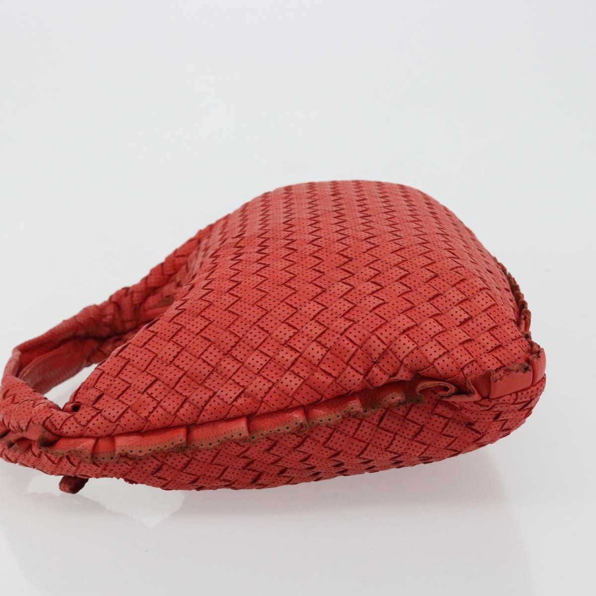 Bottega Veneta Intrecciato Shoulder bag Leather, Red, Leather, Shoulder Bag