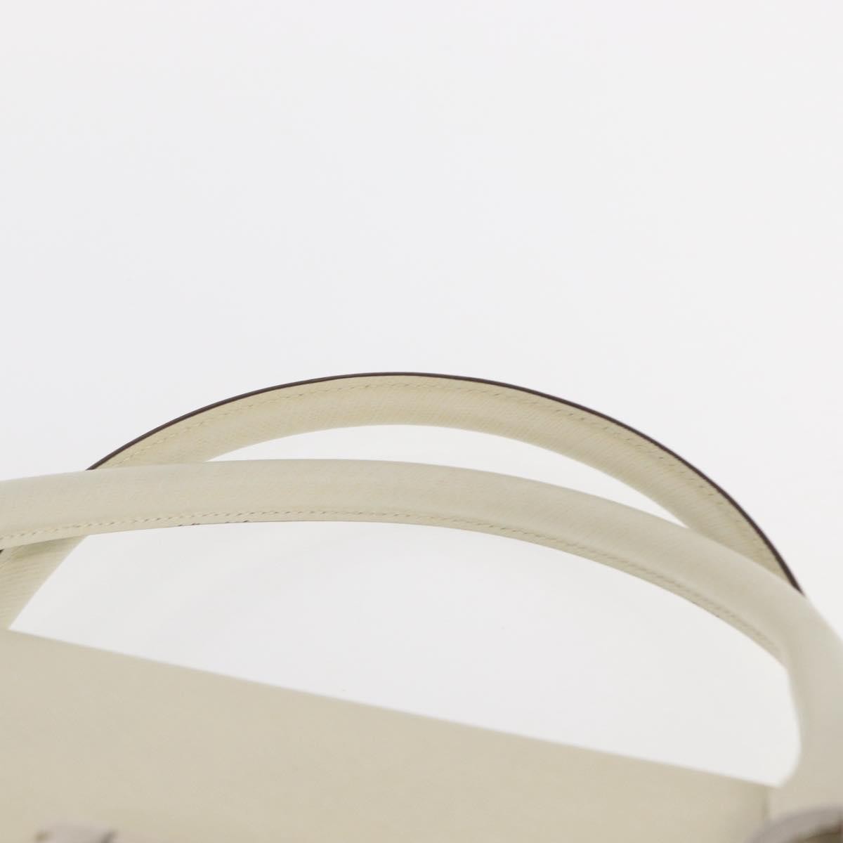 Salvatore Ferragamo Gancini Shoulder Bag Leather, WHITE, LEATHER, Shoulder bag