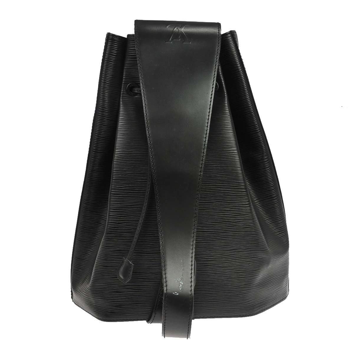 Louis Vuitton Sac a Dos Drawstring Backpack Epi Leather, Black, Leather, Backpack